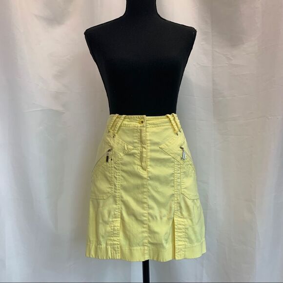 Jamie Sadock yellow golf skirt skort Sz 6/8 - Picture 2 of 12